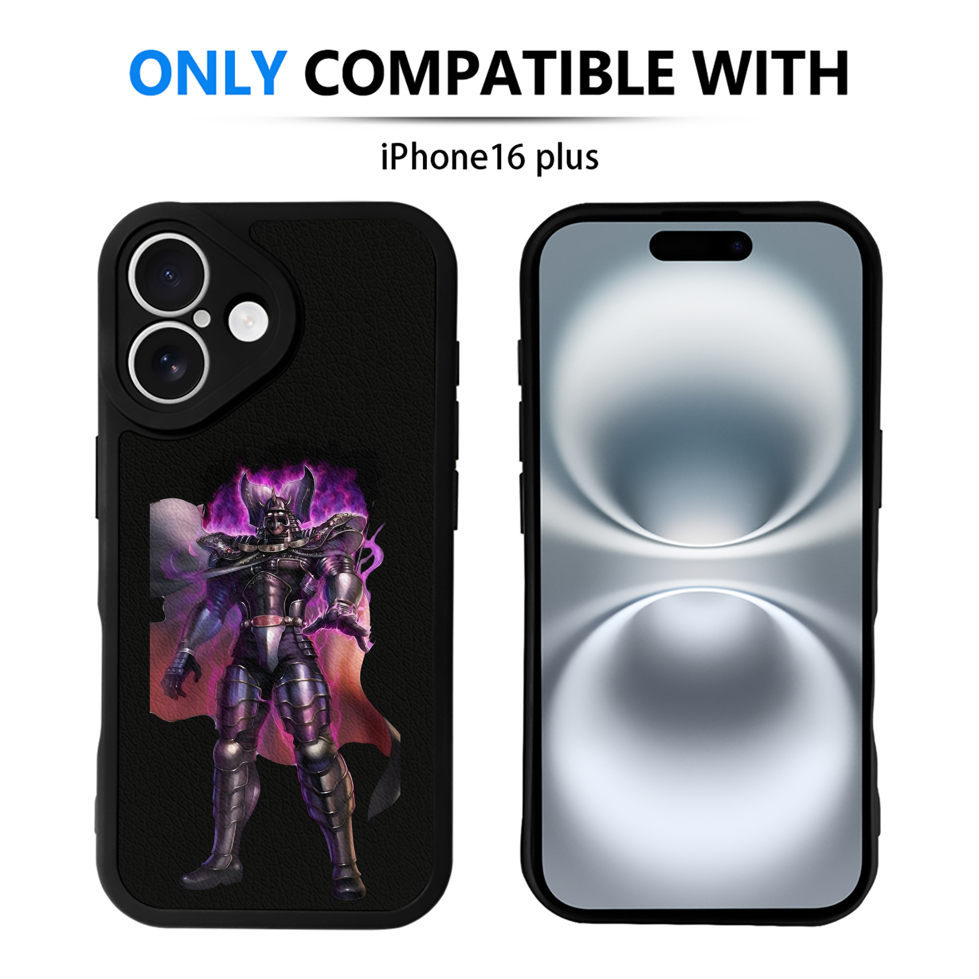 （画像用） 北斗の拳 Fist of the North Star 【iPhone 16シリーズ対応】シリコンスマホケース（レザー調） 材質：シリコン